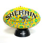 Hand Painted Sherrin Football by Margaret Bloomfield