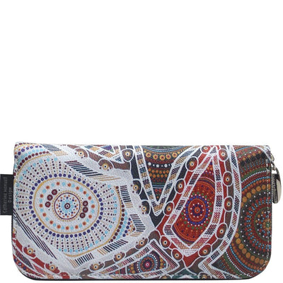 Curved Zip Section Wallet - Family Love by Catherine Manuell Designs