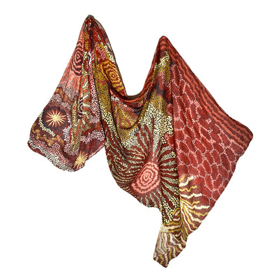 Organic Cotton Scarf by Damien and Yilpi Marks