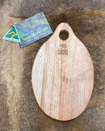 Camphor Laurel Oval Board Small - Three Moths Design