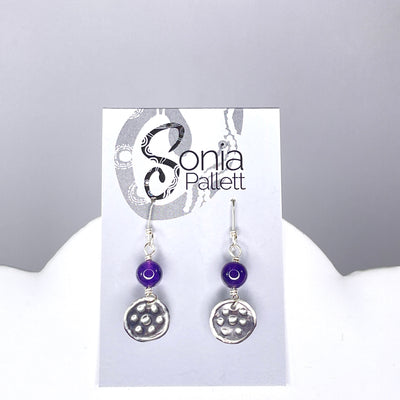 Stars" Miima, Giralang Amethyst Earrings by Sonia Pallett