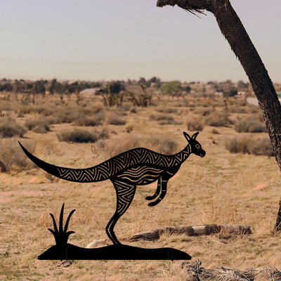 Kangaroo Metal Sculpture by Mick Harding