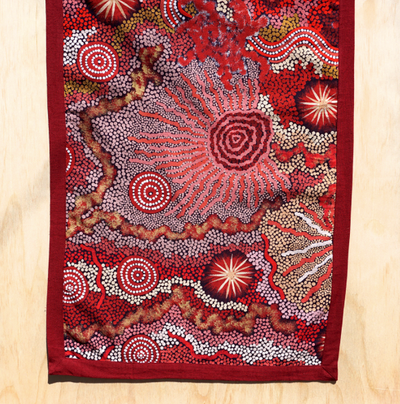 Cotton Table Runner 150 x 45 cm by Damien and Yilpi Marks