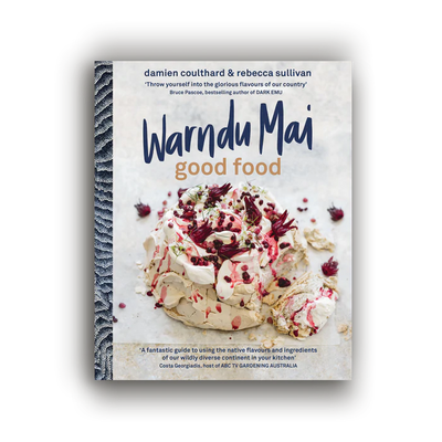 Close up of the front cover of Warndu Mai (Good Food) Cookbook