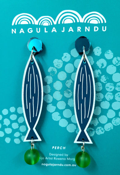 Perch earrings by Nagula Jarndu