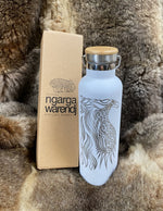 Insulated stainless steel bottle (Bunjil the Wedge Tailed Eagle) by ngarga warendj